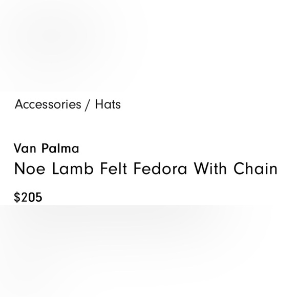 Van Palma by Anthropologie Wool Felt Gold Beaded Brown Fedora Hat Womens - Picture 5 of 6